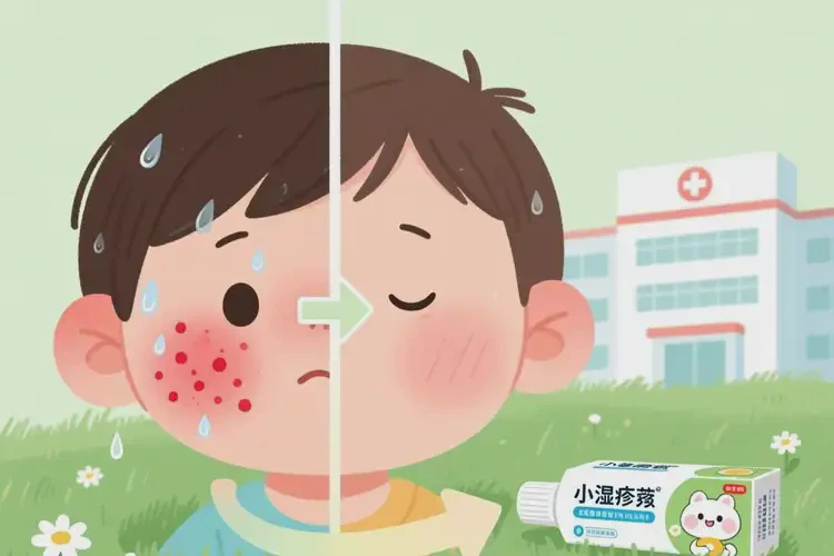 兒童面部經(jīng)常長(zhǎng)濕疹不管它會(huì)自己自愈嗎(圖2)