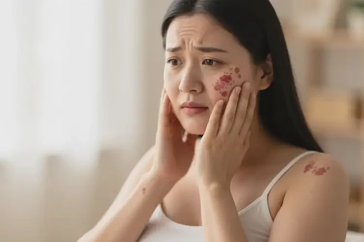 产妇脸上偶尔长湿疹能靠自己自愈吗(图3)