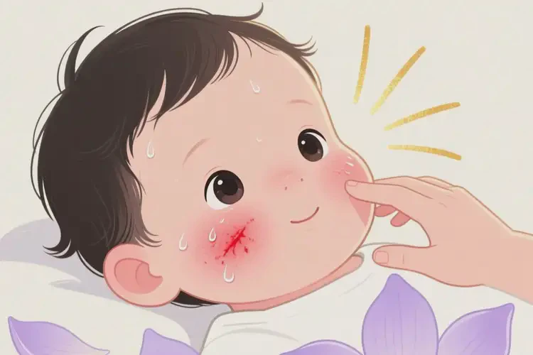 嬰兒身上容易起濕疹不管它會(huì)自己好嗎(圖2)