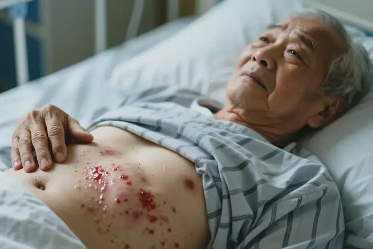 老年人肚子出現(xiàn)濕疹不管它會自己好嗎(圖3)