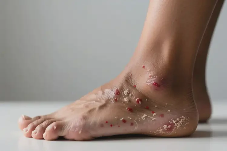 女性腳上容易長(zhǎng)濕疹不管它會(huì)自己自愈嗎(圖2)