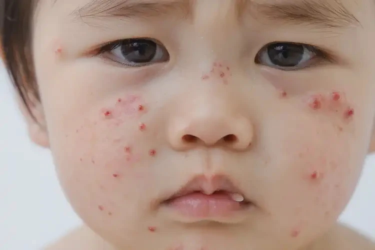 幼兒面部長(zhǎng)濕疹不管它會(huì)自己好嗎(圖4)