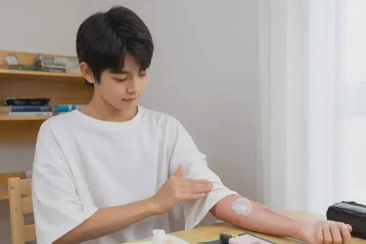 大學(xué)生手臂上出現(xiàn)濕疹能夠徹底治愈嗎(圖2)