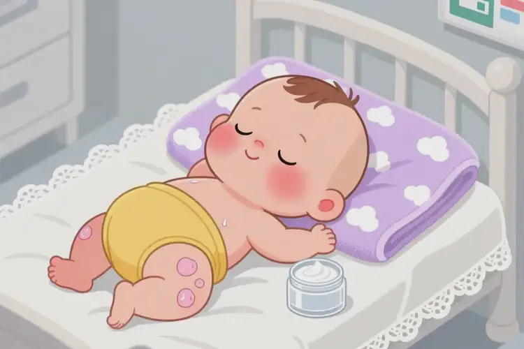 孩子屁股上出濕疹不管它會自己好嗎(圖1)