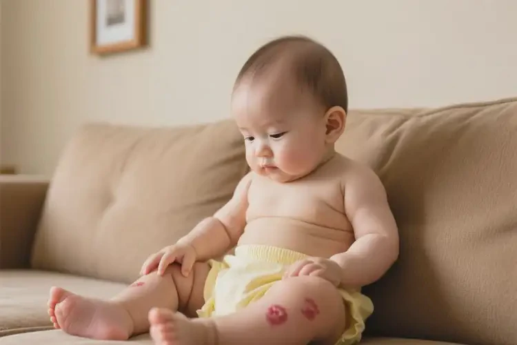 嬰幼兒小腿上偶爾起濕疹能靠自己自愈嗎(圖1)