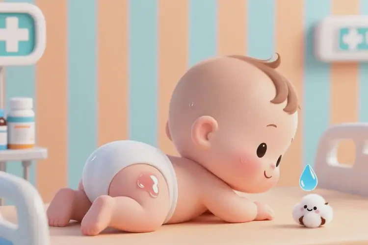 少兒屁股上起濕疹能夠徹底治愈嗎(圖1)