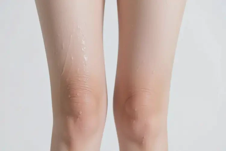 女生大腿上長濕疹能靠自己自愈嗎(圖1)