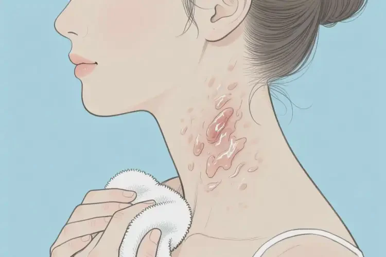 女性脖子出濕疹能徹底自愈嗎(圖1)