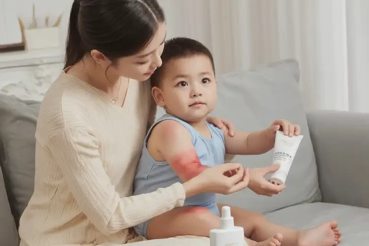 孩子脖子上容易起濕疹能靠自己自愈嗎(圖3)