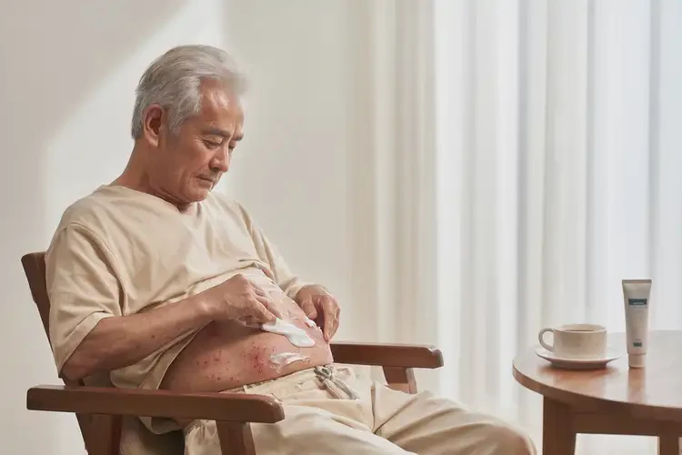 老年人肚子起濕疹不管它會(huì)自己好嗎(圖2)