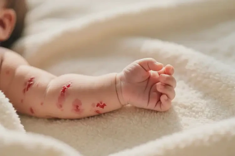 嬰兒手臂上出濕疹不管它會(huì)自己痊愈嗎(圖3)