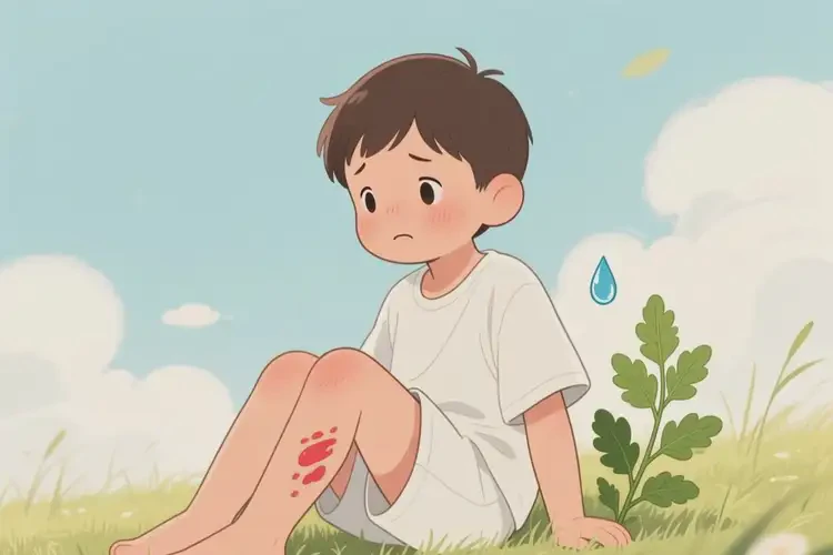 小兒大腿上有濕疹可以徹底自愈嗎(圖4)