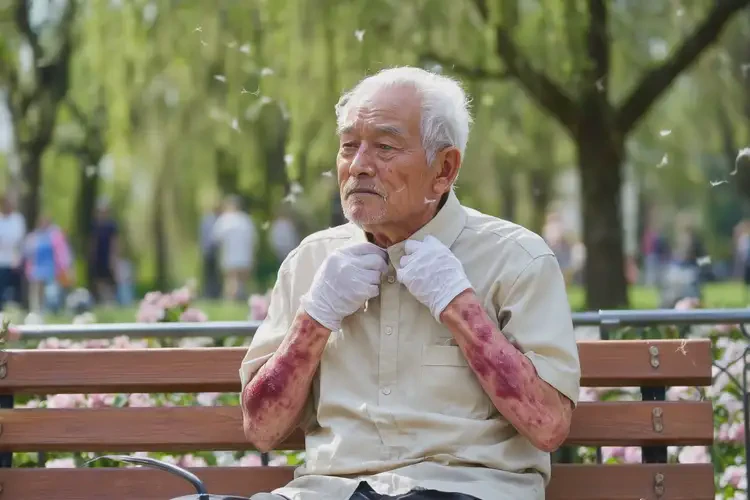 老人四肢有濕疹不管它會(huì)自己痊愈嗎(圖1)