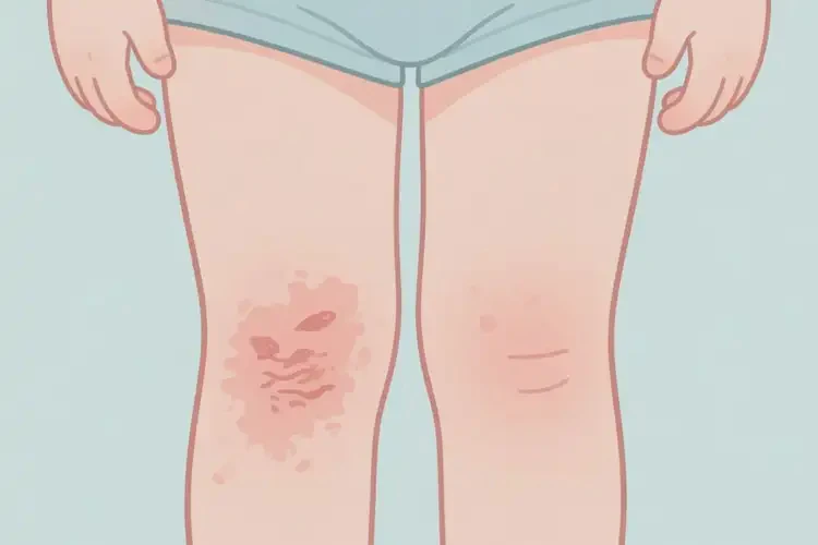 小學(xué)生大腿上容易起濕疹不管它會自己好嗎(圖4)