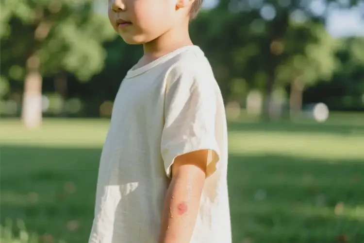 孩子身上出現(xiàn)濕疹不管它會自己痊愈嗎(圖1)