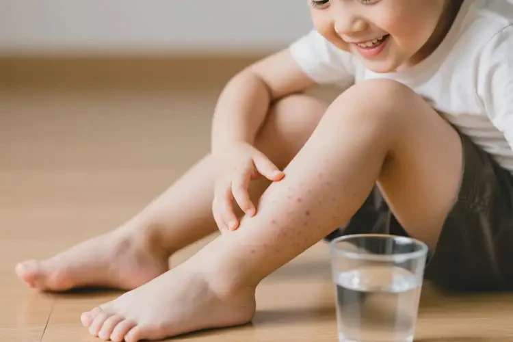 孩子小腿上出現(xiàn)濕疹能徹底自愈嗎(圖2)