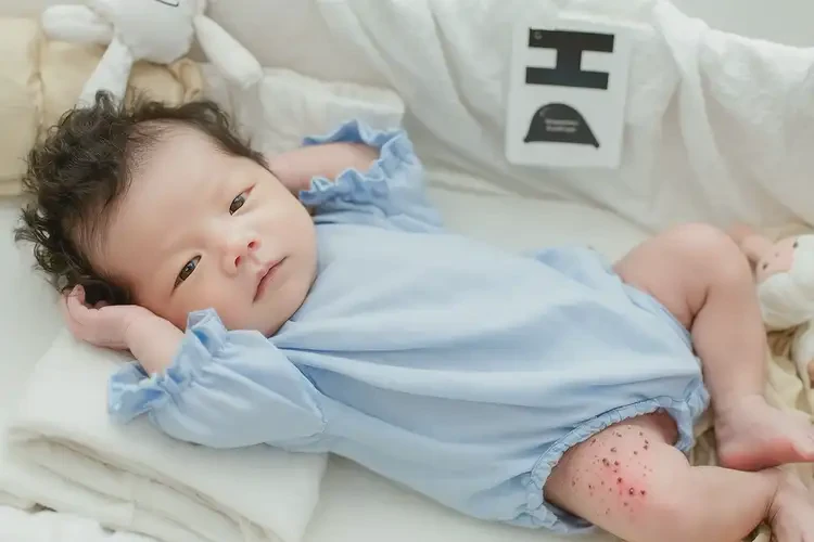 新生兒大腿偶爾起濕疹不管它會(huì)自己好嗎(圖2)