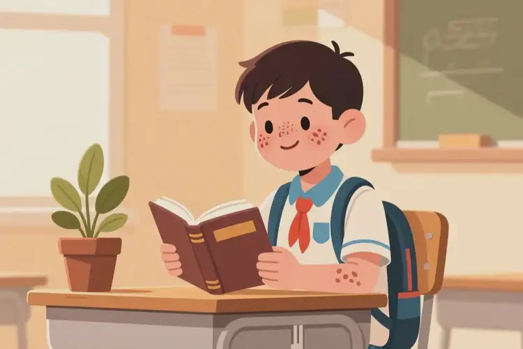 中學(xué)生面部偶爾起濕疹可不可以徹底自愈(圖1)