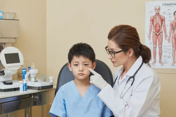 小兒臉上偶爾長濕疹不管它會自己痊愈嗎(圖2)