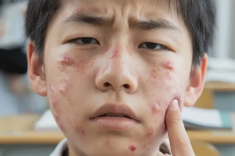 中學(xué)生臉上有濕疹不管它會(huì)自己好嗎(圖4)