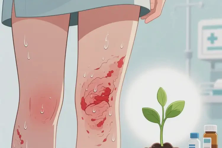 女生大腿上偶爾長濕疹能徹底自愈嗎(圖2)