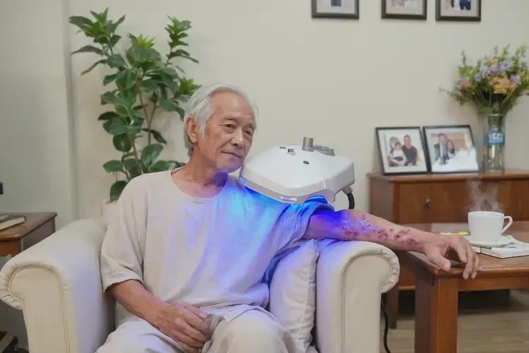 高齡老人脖子上有濕疹能夠徹底治愈嗎(圖1)