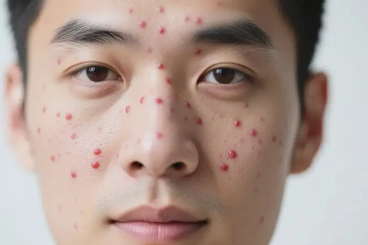 男人臉上容易起濕疹不管它會自己自愈嗎(圖1)