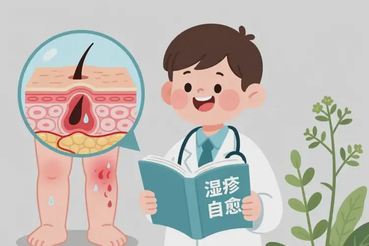 小兒大腿上有濕疹可以徹底自愈嗎(圖3)