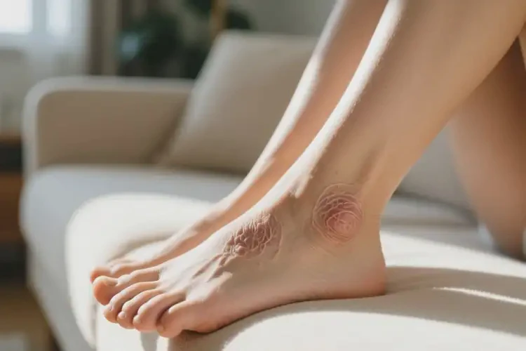 女人腳上出濕疹可以徹底自愈嗎(圖4)