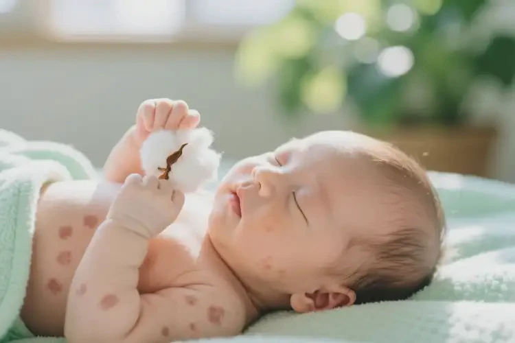 新生兒身上有濕疹能靠自己自愈嗎(圖1)