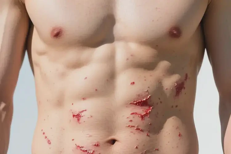 男性肚子長(zhǎng)濕疹不管它會(huì)自己自愈嗎(圖4)