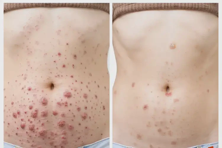 女人肚子上偶爾長(zhǎng)濕疹能夠徹底治愈嗎(圖1)