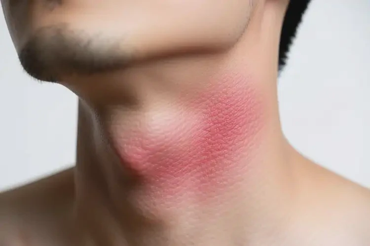 男性脖子有濕疹不管它會(huì)自己痊愈嗎(圖4)