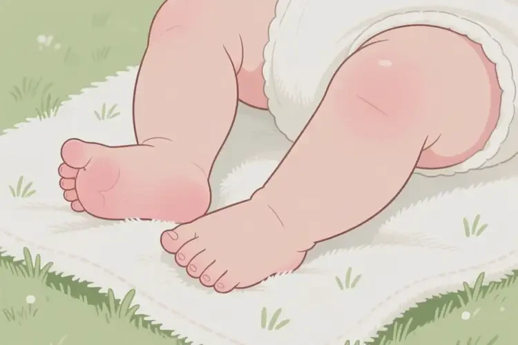 嬰幼兒小腿長濕疹能徹底自愈嗎(圖1)