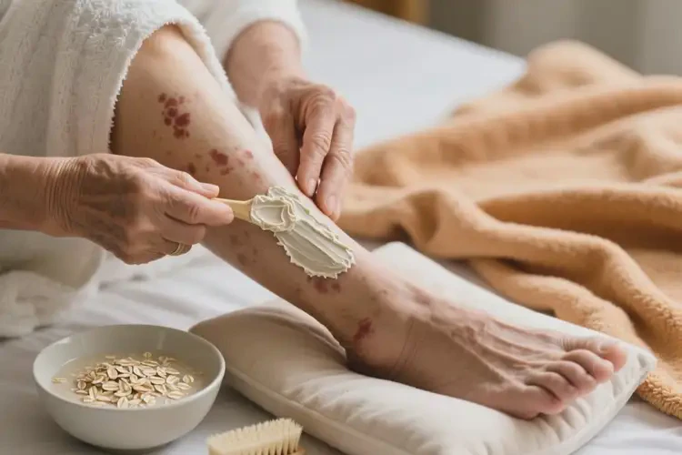 老人小腿起濕疹能徹底自愈嗎(圖2)