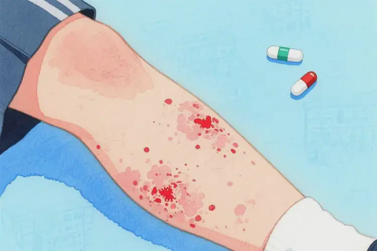 中學(xué)生小腿偶爾起濕疹能夠徹底治愈嗎(圖4)