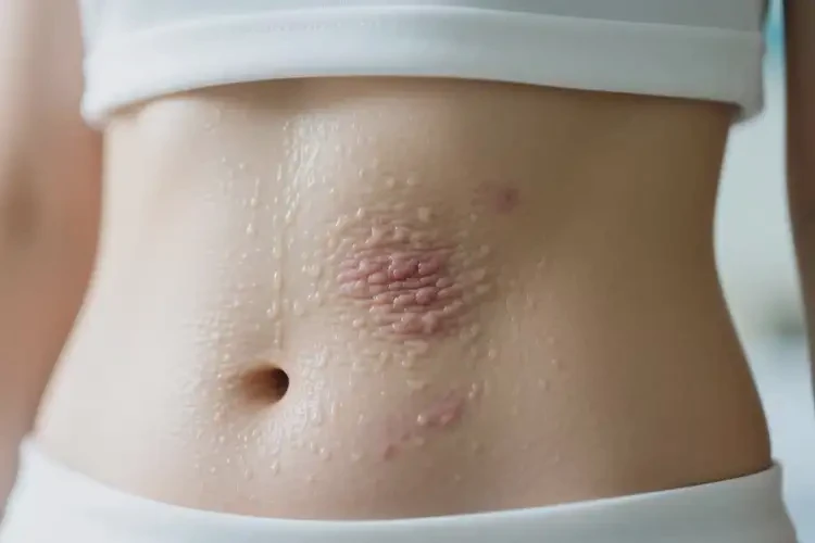 女人肚子出現(xiàn)濕疹能不能徹底自愈(圖4)