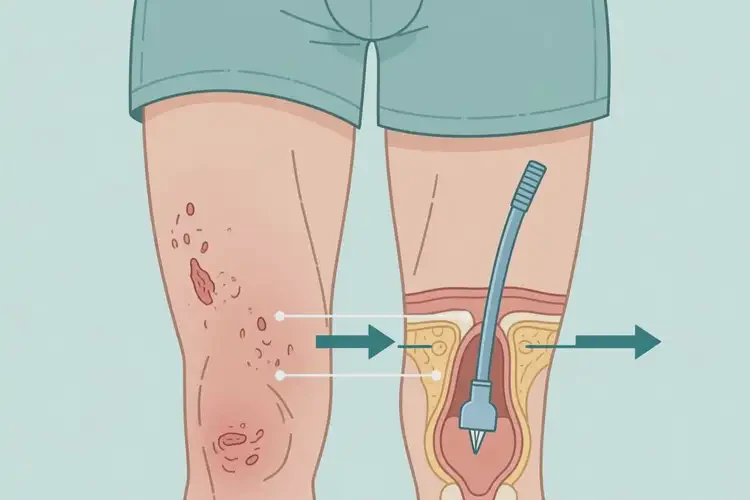 男生大腿上經(jīng)常起濕疹能靠自己自愈嗎(圖1)