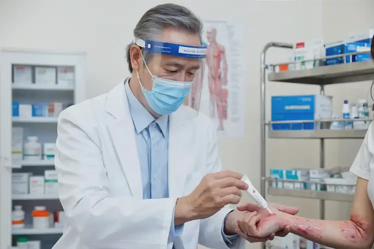 男性脖子上偶爾起濕疹不管它會自己自愈嗎(圖1)