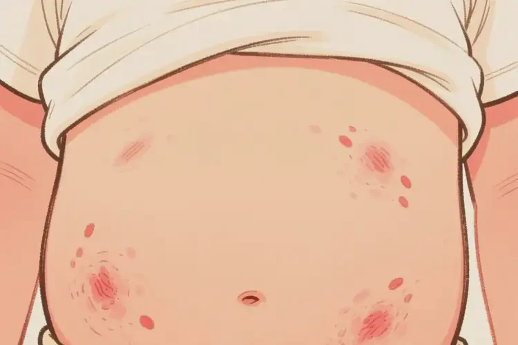 孩子肚子上偶爾長(zhǎng)濕疹能靠自己自愈嗎(圖3)