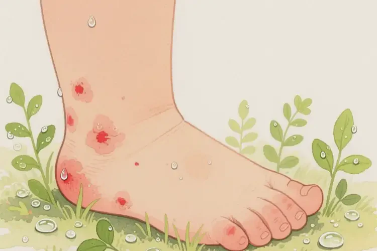 孩子脚上起湿疹不管它会自己痊愈吗(图4)