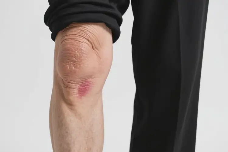 老年人大腿偶爾長濕疹不管它會自己好嗎(圖1)