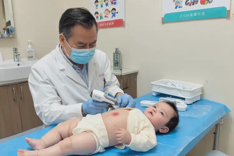 寶寶肚子上偶爾起濕疹可以徹底自愈嗎(圖1)