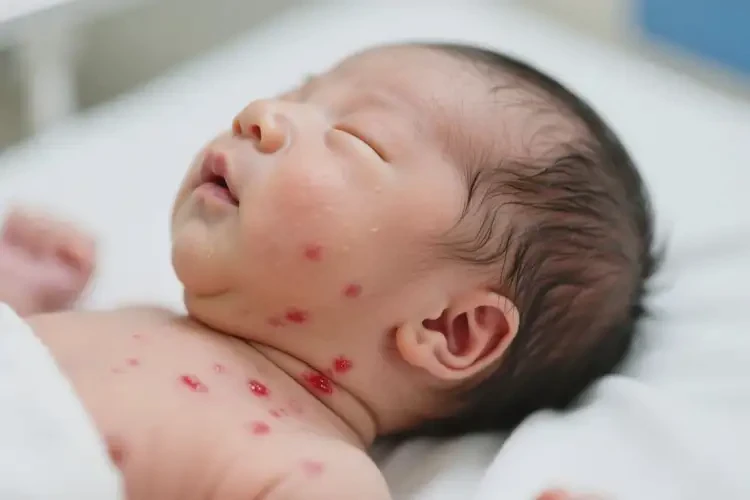 新生兒脖子經(jīng)常起濕疹不管它會(huì)自己好嗎(圖1)