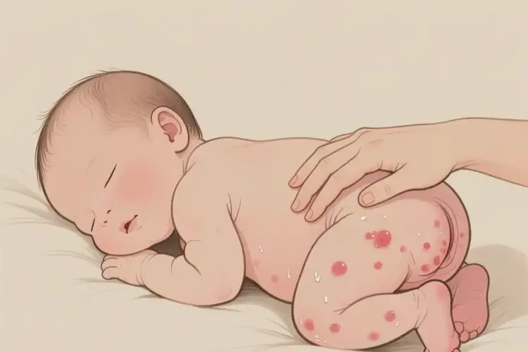 新生兒肛周偶爾起濕疹能徹底自愈嗎(圖2)