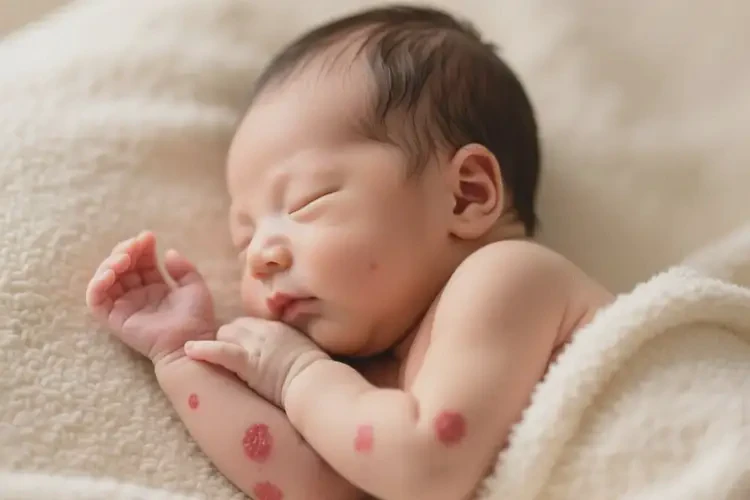 新生兒手臂容易起濕疹不管它會(huì)自己自愈嗎(圖4)