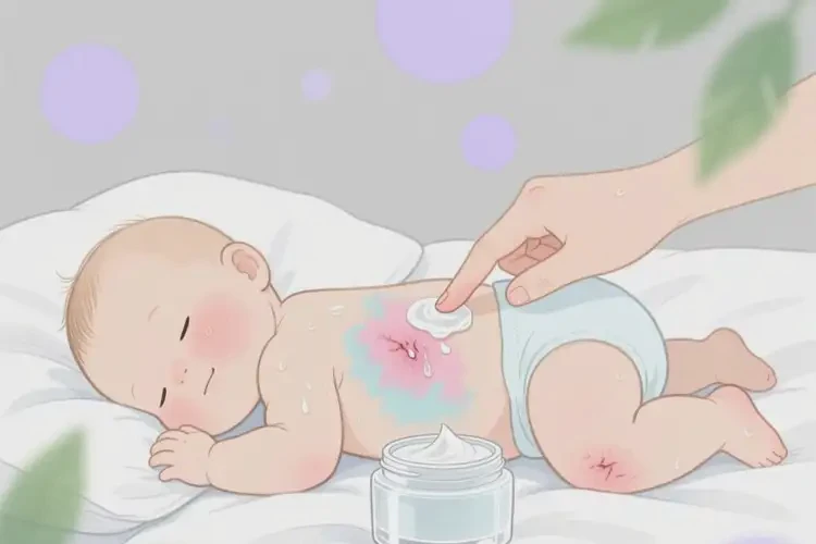 孩子肚子上出濕疹能夠徹底治愈嗎(圖2)