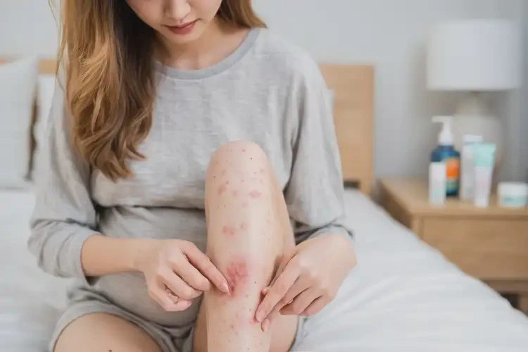 哺乳期媽媽小腿上出濕疹不管它會(huì)自己好嗎(圖4)