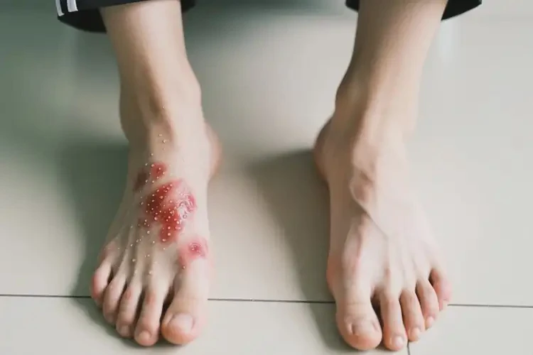 大學生腳上有濕疹不管它會自己好嗎(圖2)