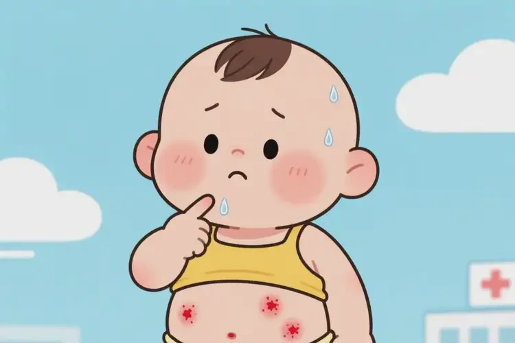小孩肚子經(jīng)常長濕疹不管它會自己自愈嗎(圖1)
